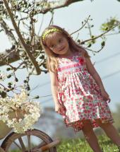 Vestido Flores Rojas