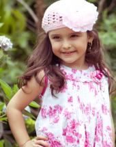 Vestido Flores Rosadas