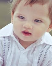 Guayabera Detalle Azul